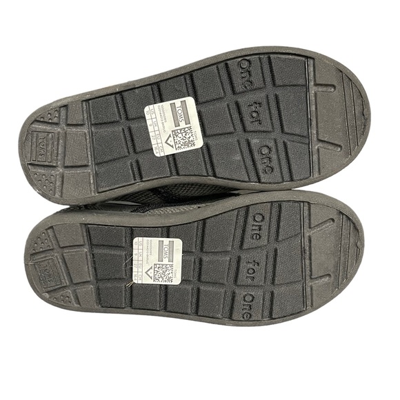 Toms toddler slip on no lace sneaker shoe sz 10 NWOB Black Grey - Picture 4 of 6
